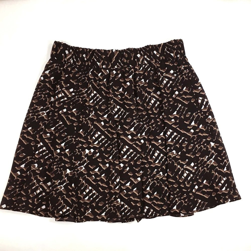 Alfani full skirt elastic waist lined (E599)